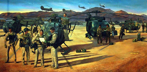 "The Night Stalker Legacy Lives" - James Dietz - AH-MH-6, MH-47 & MH-60 Art